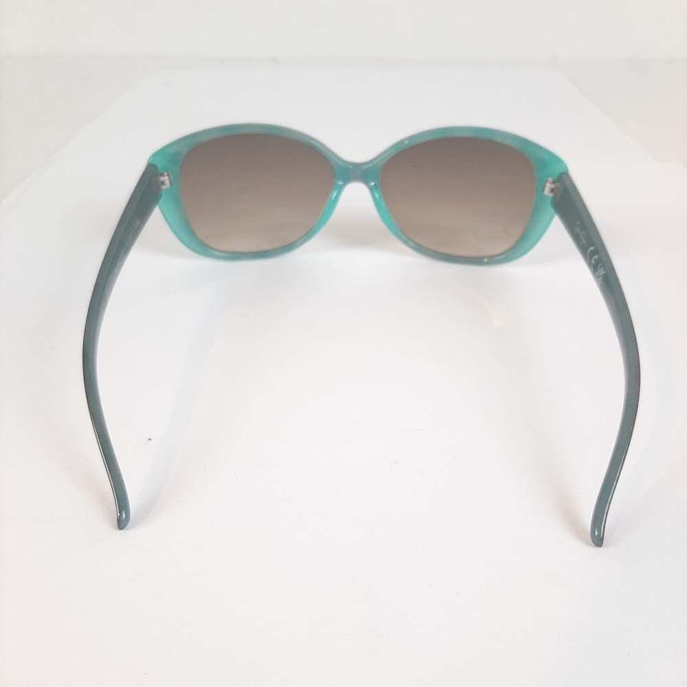 🔥Jessica Simpson Women's J5012 Retro Cat Eye Sunglasses Turquoise - Picture 4 of 9